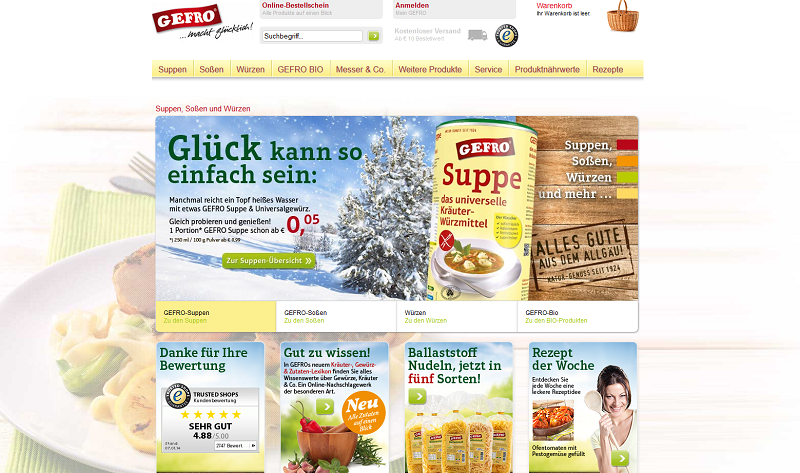 gefro.de - GEFRO ONLINE SHOP