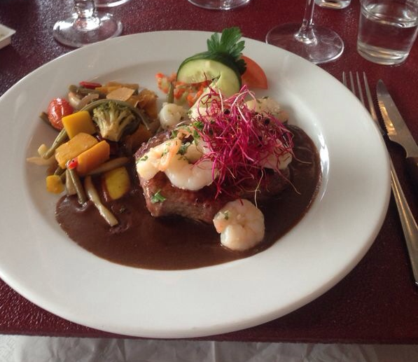 Surf´n´turf im Restaurant Luna in Lemvig